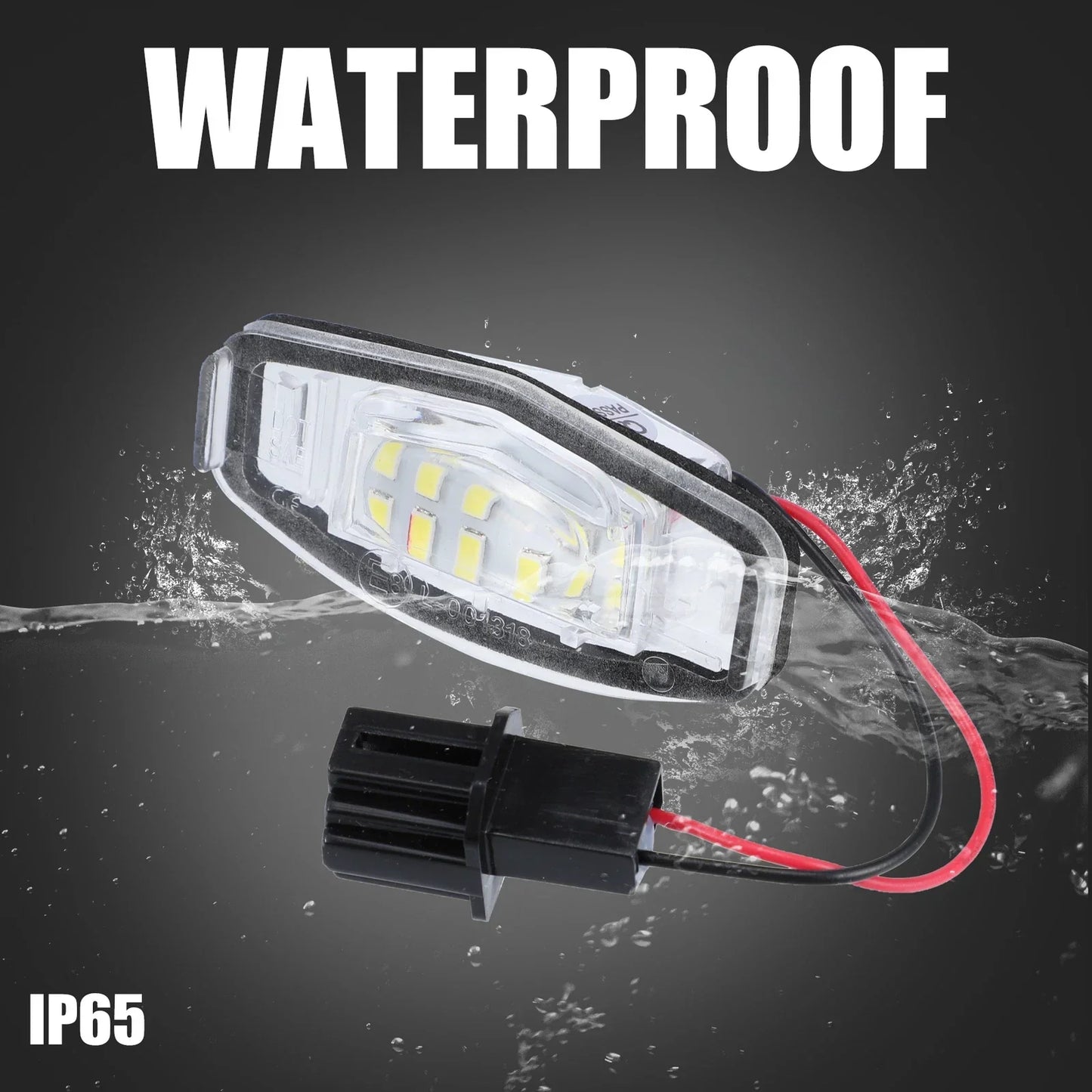 2 x LED License Plate Light Assembly for Honda Accord & Acura (2013-2017)