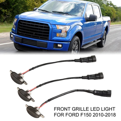 Grille Light Blue LED Smoke Lens for Ford F-150 Raptor