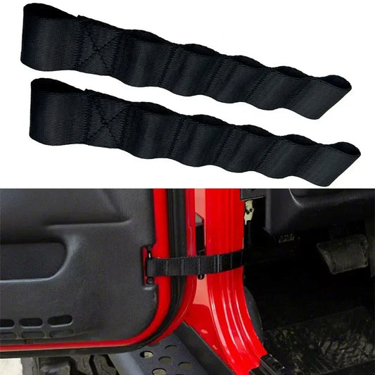 2 x Door Check Straps for Jeep Wrangler TJ JK JKU JL JLU (1995–2021)