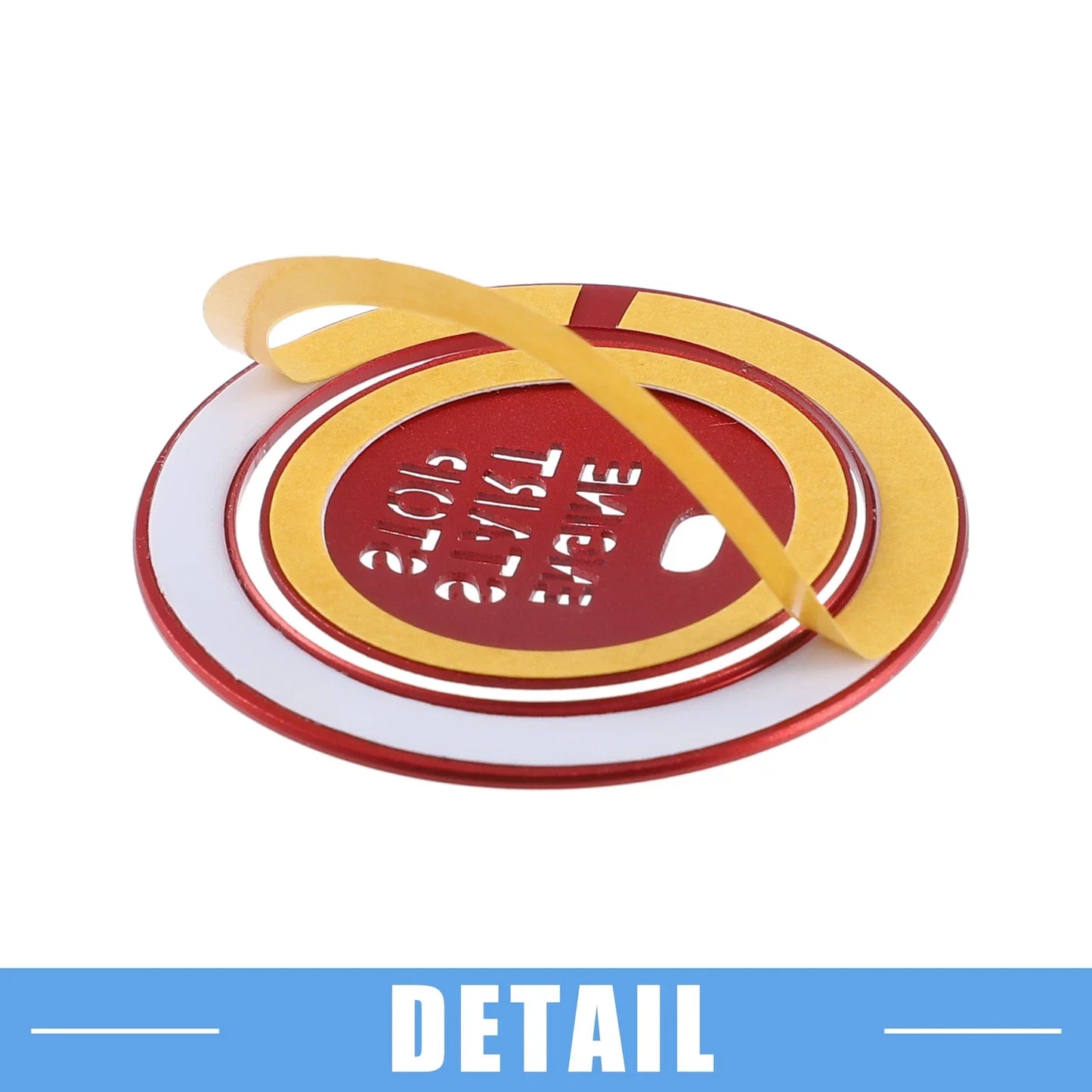 Engine Ignition Button Decal for Hyundai Sonata 2011-2014 Aluminum Red
