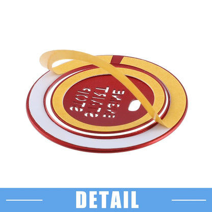 Engine Ignition Button Decal for Hyundai Sonata 2011-2014 Aluminum Red