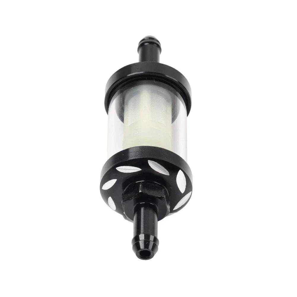8MM 5/16 Inline Reusable Motorcycle Gas Fuel Filter for Universal Models