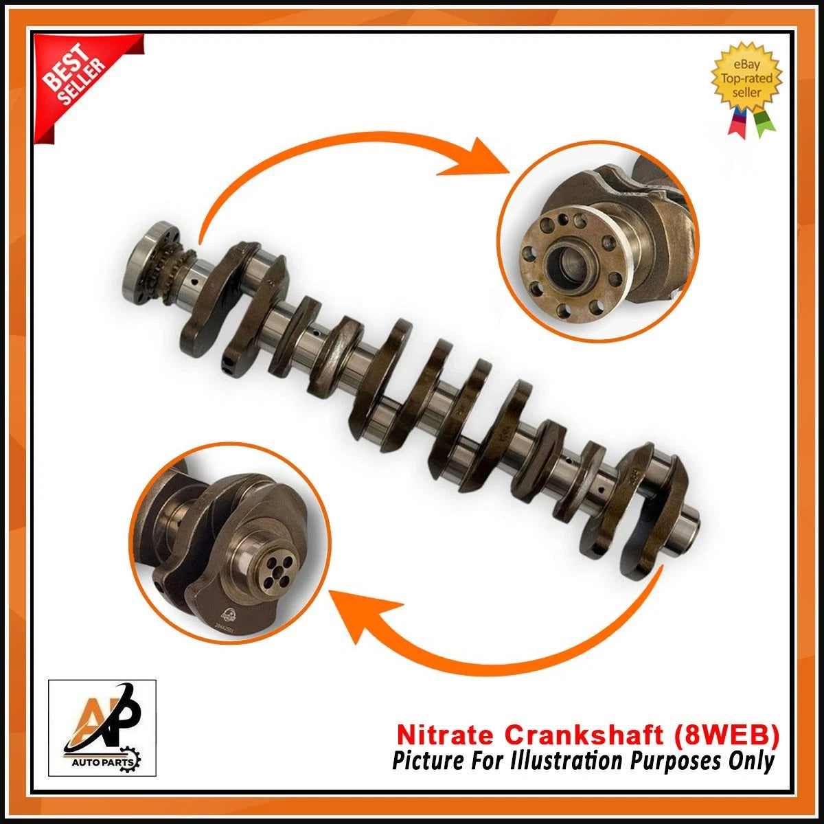 Crankshaft Bearing Set Heavy Duty for BMW 3.0D N57D30 (2009–2012)