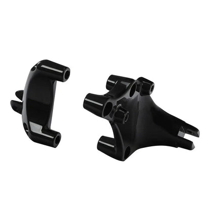 Black Passenger Footpeg Mounts for Harley Sportster 883 1200 (2014-2022)