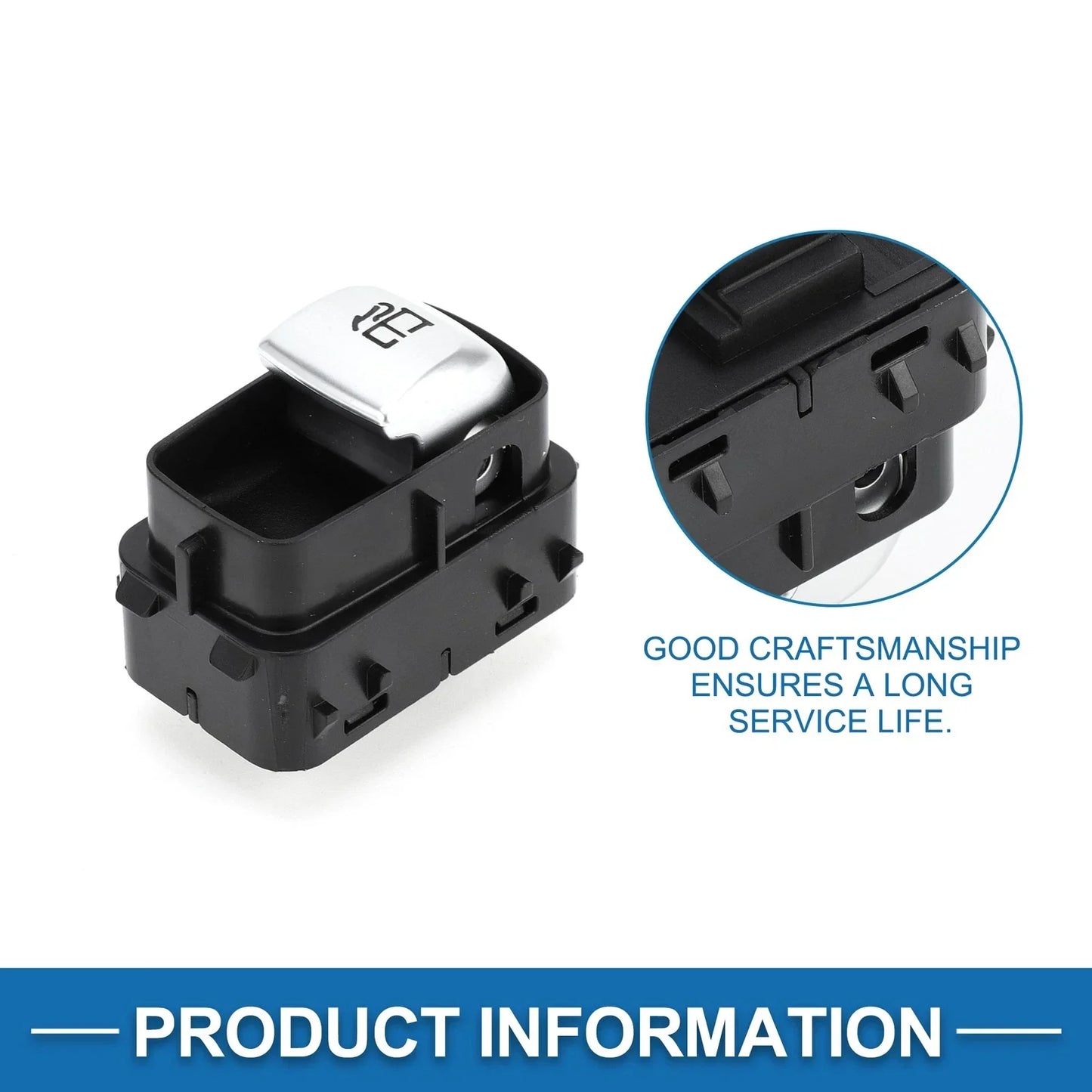 Fuel Door Release Switch for Mercedes-Benz S550 2014-2017 (2 x Black)