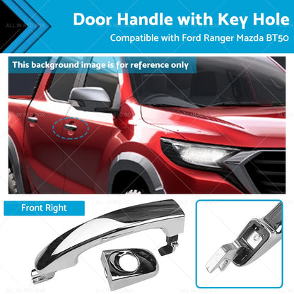 Chrome Front Right Door Handle for Ford Mazda Ranger BT-50 (2012-2018)