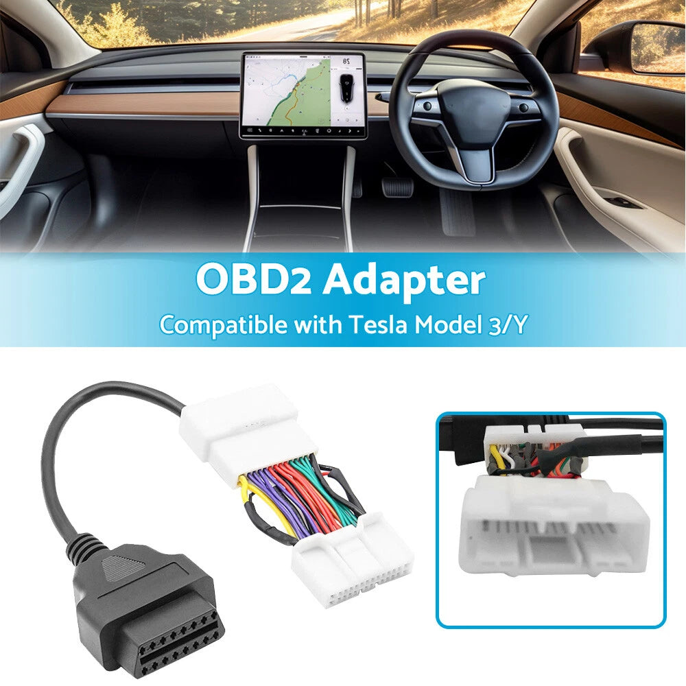 OBD2 Adapter for Tesla Model 3 Model Y 2019-2023 Scan All Protocols