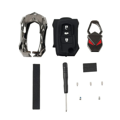 Black 3-Button Key Fob Cover for Skoda Octavia (2001-2013)