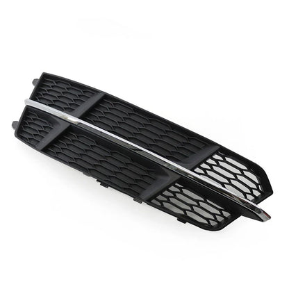 Black Chrome Front Left Bumper Grille for Audi A6 C7 (2014-2018)