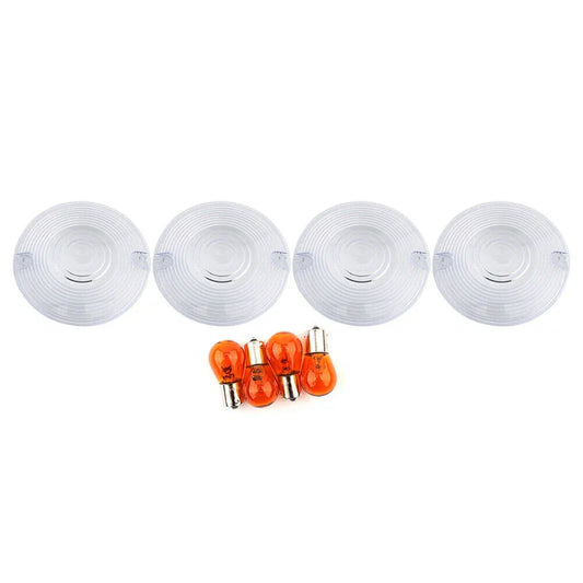 Amber Turn Signal Light Lens Cover for Harley Touring Road King (1994-2010)