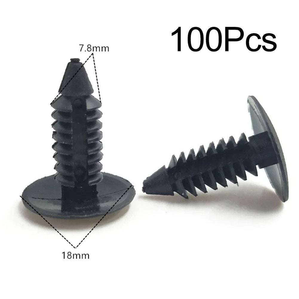 Clips Black Interior Retainer Rivets Fastener