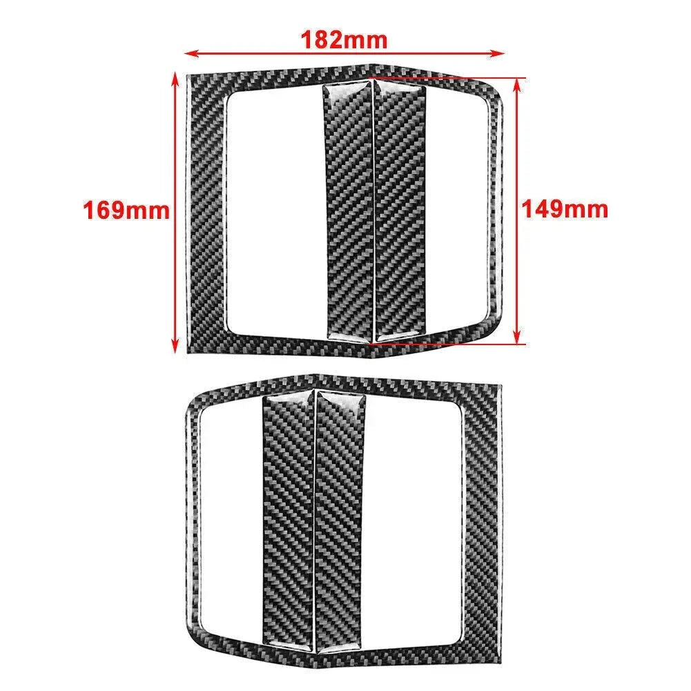 Carbon Fiber Interior Door Pusher Panel Cover for Dodge Challenger (2008-2014)