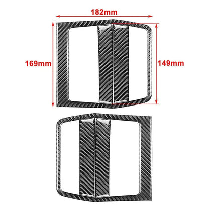 Carbon Fiber Interior Door Pusher Panel Cover for Dodge Challenger (2008-2014)