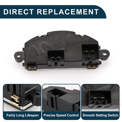 HVAC Blower Motor Resistor for Chrysler 300 (2014-2017) Black