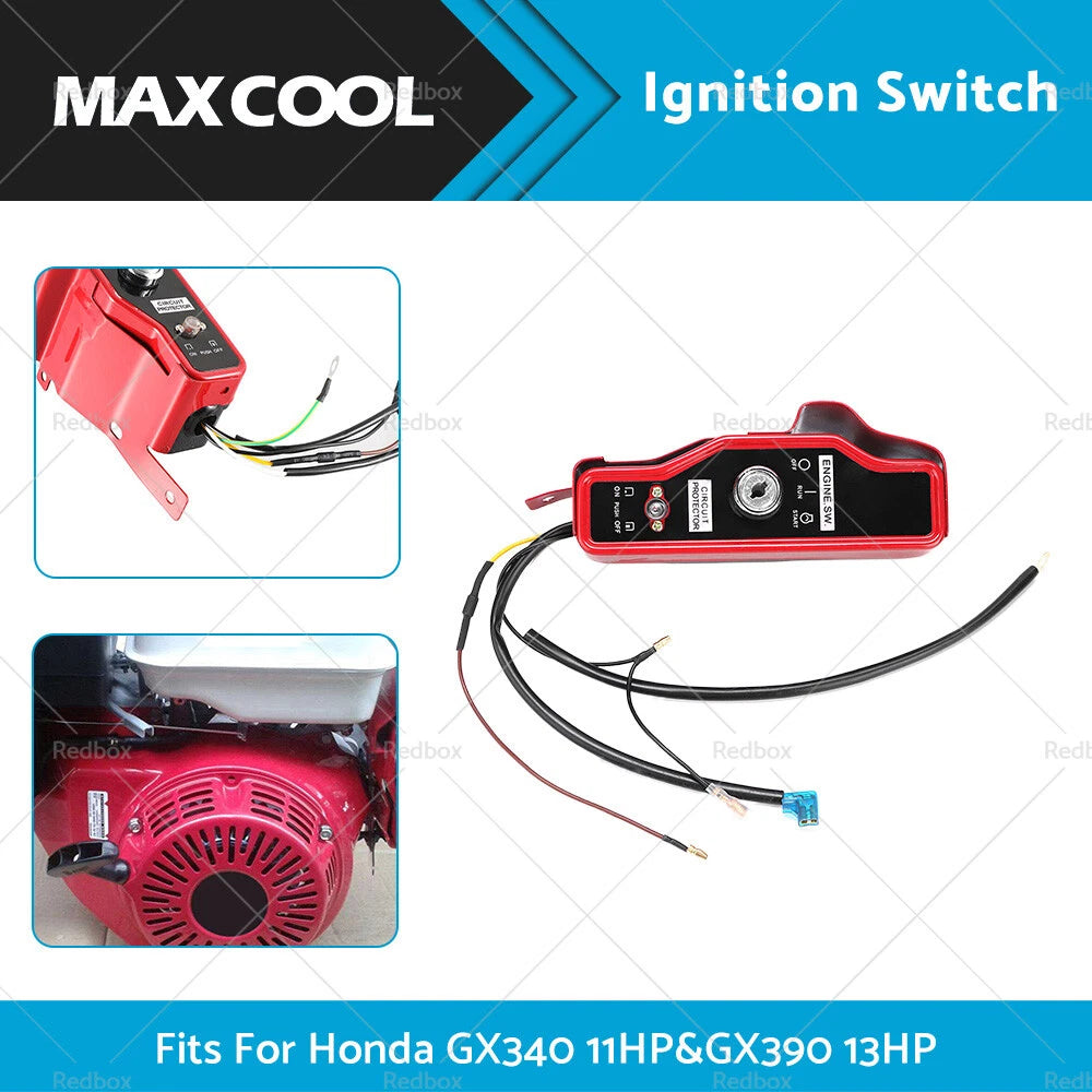 Ignition Switch Key Panel for Honda GX340 11HP, GX390 13HP
