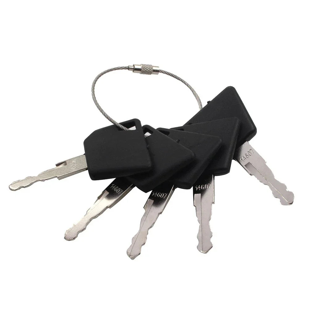 5 x Ignition Keys for JCB Caterpillar Dynapac Volvo (Various Years)