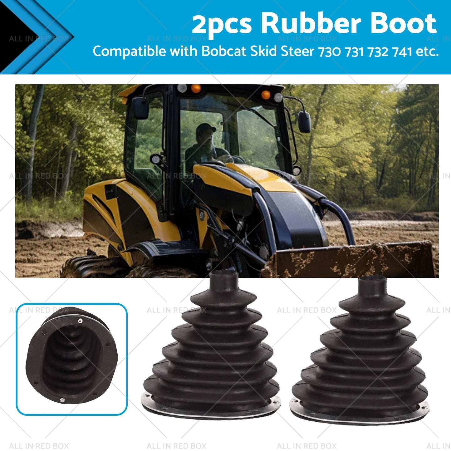 Rubber Steering Arm Boots for Bobcat 553 630 631 632 641 642 643 645 653 730