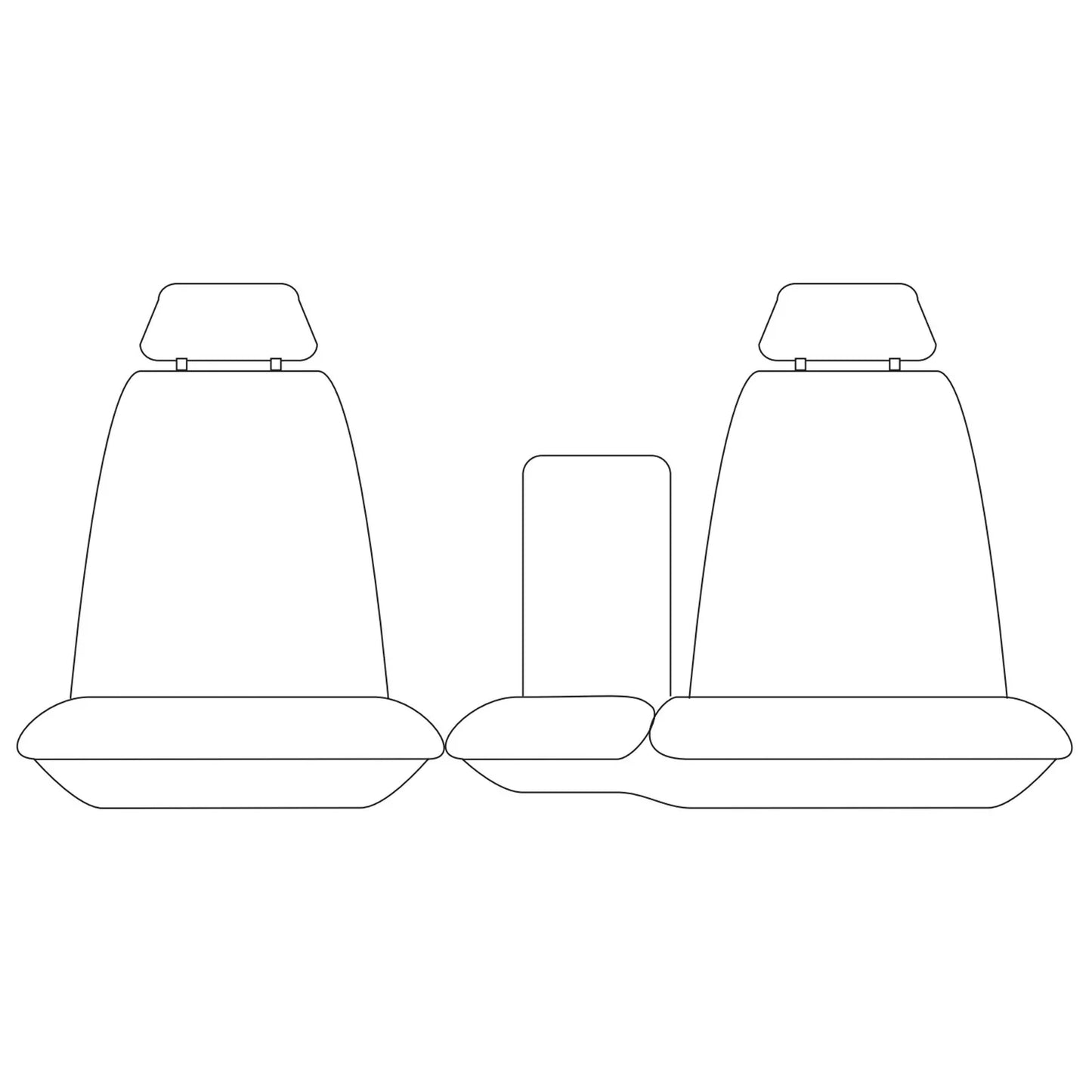 Front Custom Tailor Made Grey Canvas Car Seat Covers for Toyota FZJ105 HZJ105