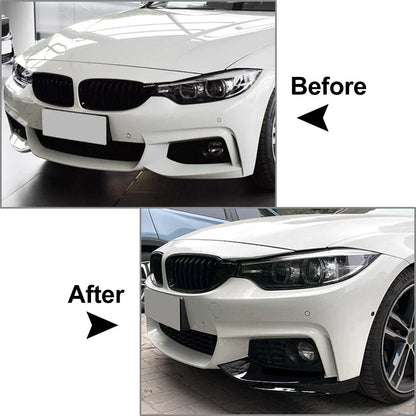 Front Bumper Splitter Canards Air Vent Cover for BMW 4-Series (2014-2020)