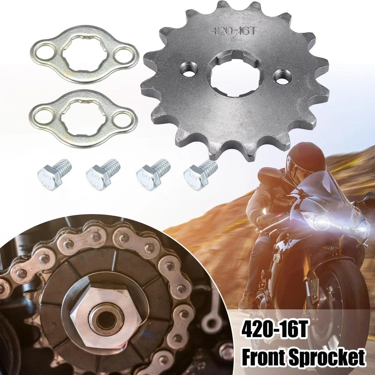 16T 20mm Front Sprocket for Honda 50cc 70cc 90cc 110cc 125cc