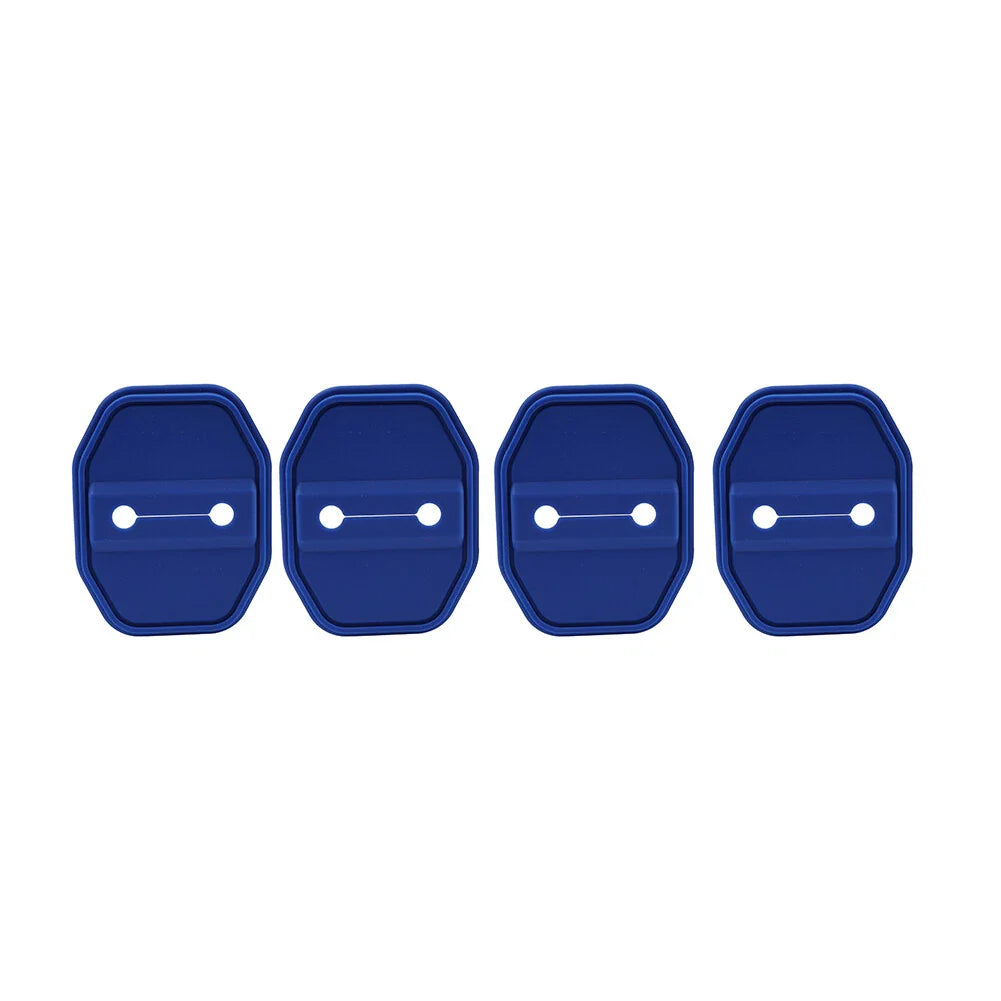 Blue Door Lock Protective Covers for BMW F40, G20, Benz C-Class, Maserati