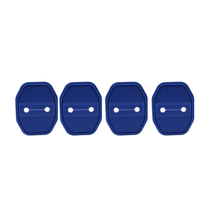 Blue Door Lock Protective Covers for BMW F40, G20, Benz C-Class, Maserati