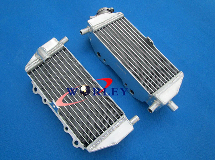 Aluminum Radiator & Black Hoses for Kawasaki KX125 KX 125 (1999-2002)