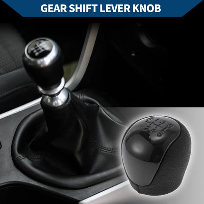 6 Speed Manual Gear Shifter Knob for Hyundai Elantra (2008-2009) Black Plastic