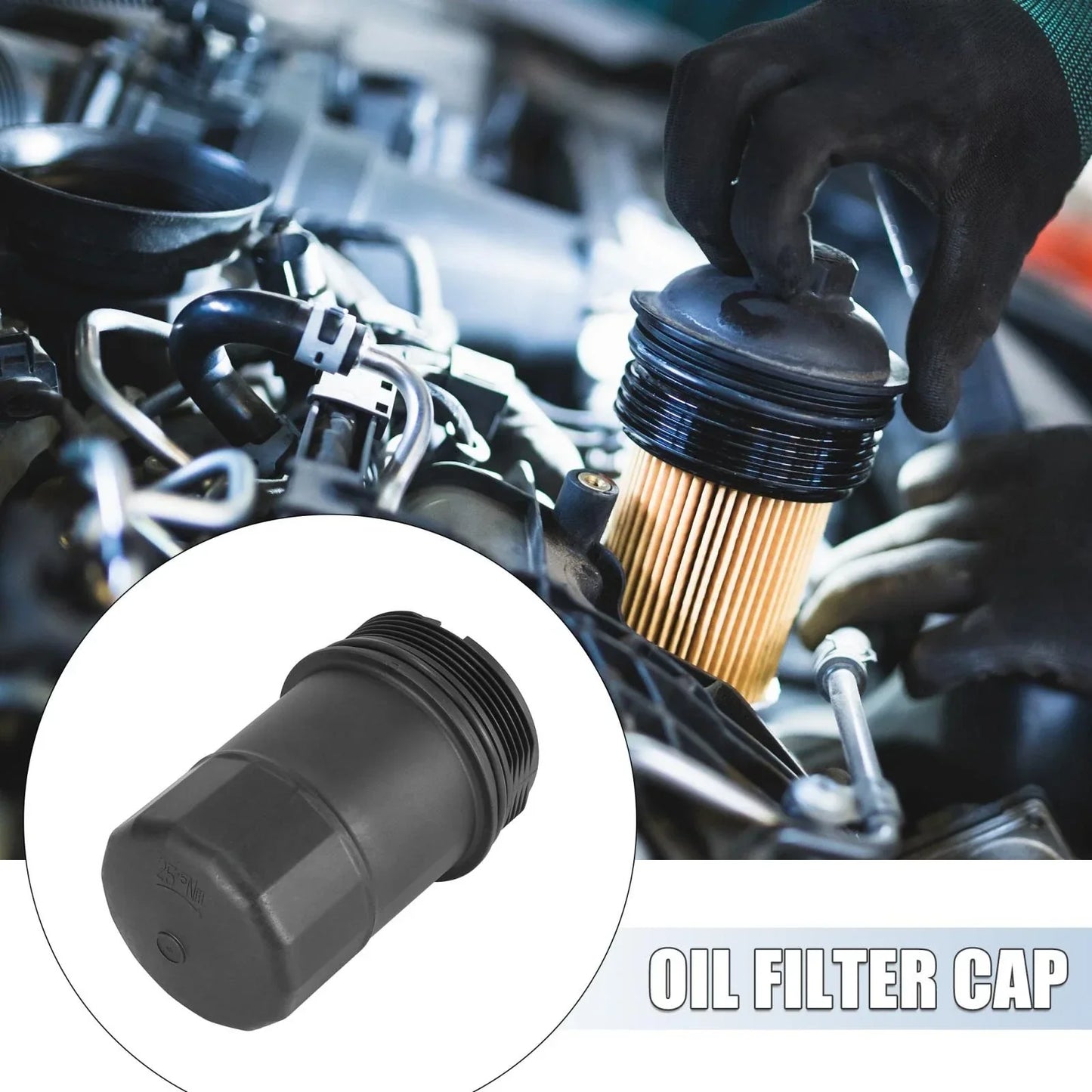 Oil Filter Cap Assembly for Mercedes-Benz C300 C350 C400 (2015-2019)
