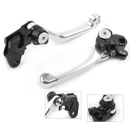Silver Pivot Brake Clutch Levers for Suzuki RM125 RM250 RM85 (2001-2023)