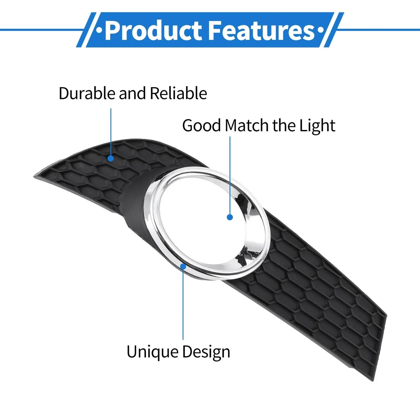 Front Right Fog Light Grill for Chevrolet Aveo (2009-2011)