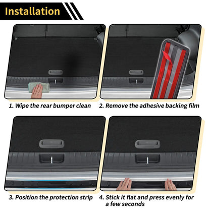 Rear Bumper Topper for Honda CRV 2017-2025 Black 1 x Piece