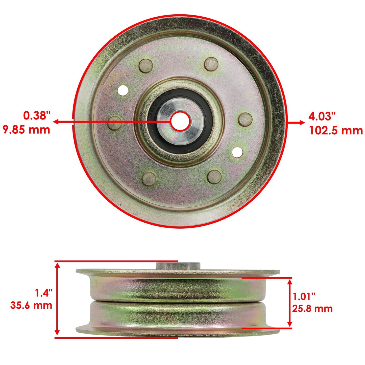 Deck Flanged Idler Pulley Replacement for Ariens 40 Inch Deck (2000–2020)