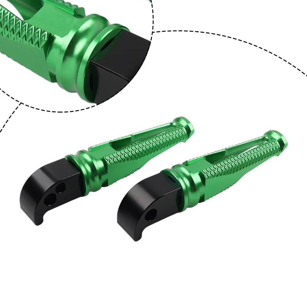 Rear Passenger Foot Pegs Green for Yamaha R3 R15 R25 MT-03 MT-07 MT-09 XSR700