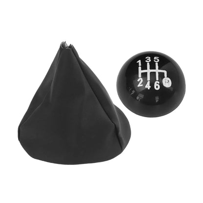 Gloss Black and White / Shift Knob for Fiat 500 (2012–2018)