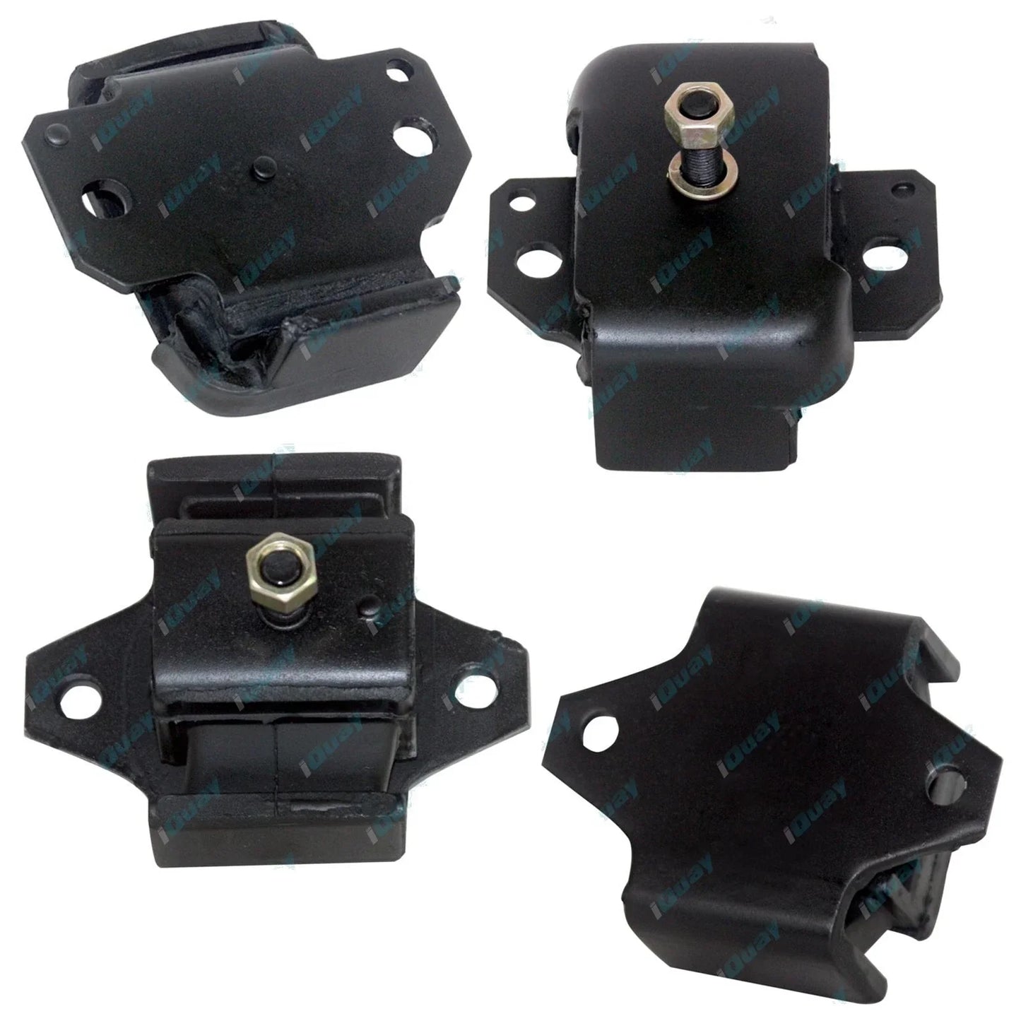 2 Engine + 2 Gearbox Mount Set for Patrol GQ Y60 1988-3/1991 6cy 4.2L TB42S TD42