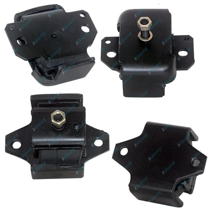 2 Engine + 2 Gearbox Mount Set for Patrol GQ Y60 1988-3/1991 6cy 4.2L TB42S TD42