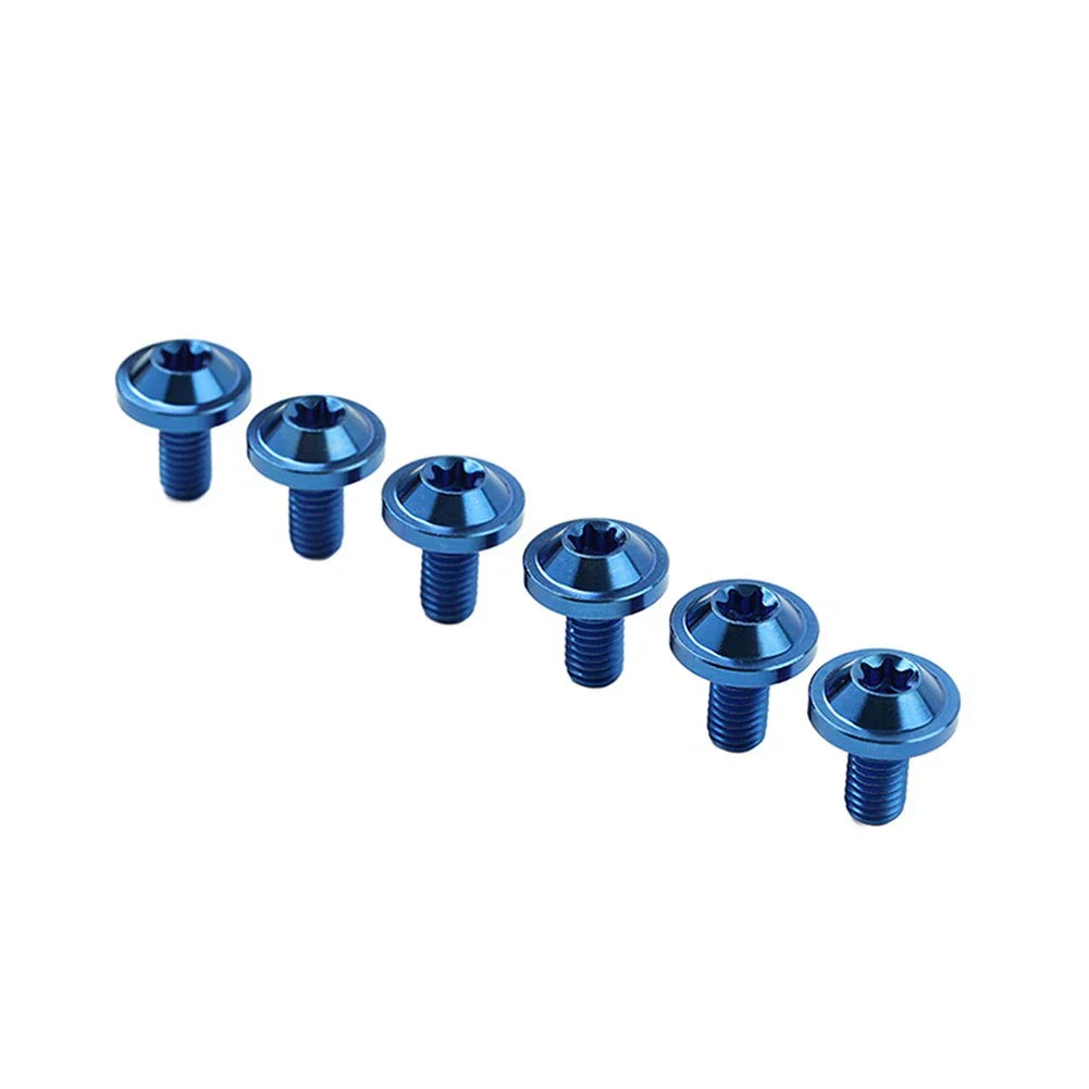 6 x M6x30mm Titanium Alloy Torx Head Bolts for Bike Motor