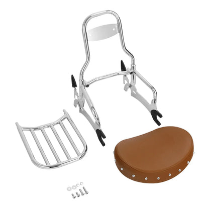 Backrest Pad Sissy Bar Luggage Rack Spools for Indian Chieftain (14-24)