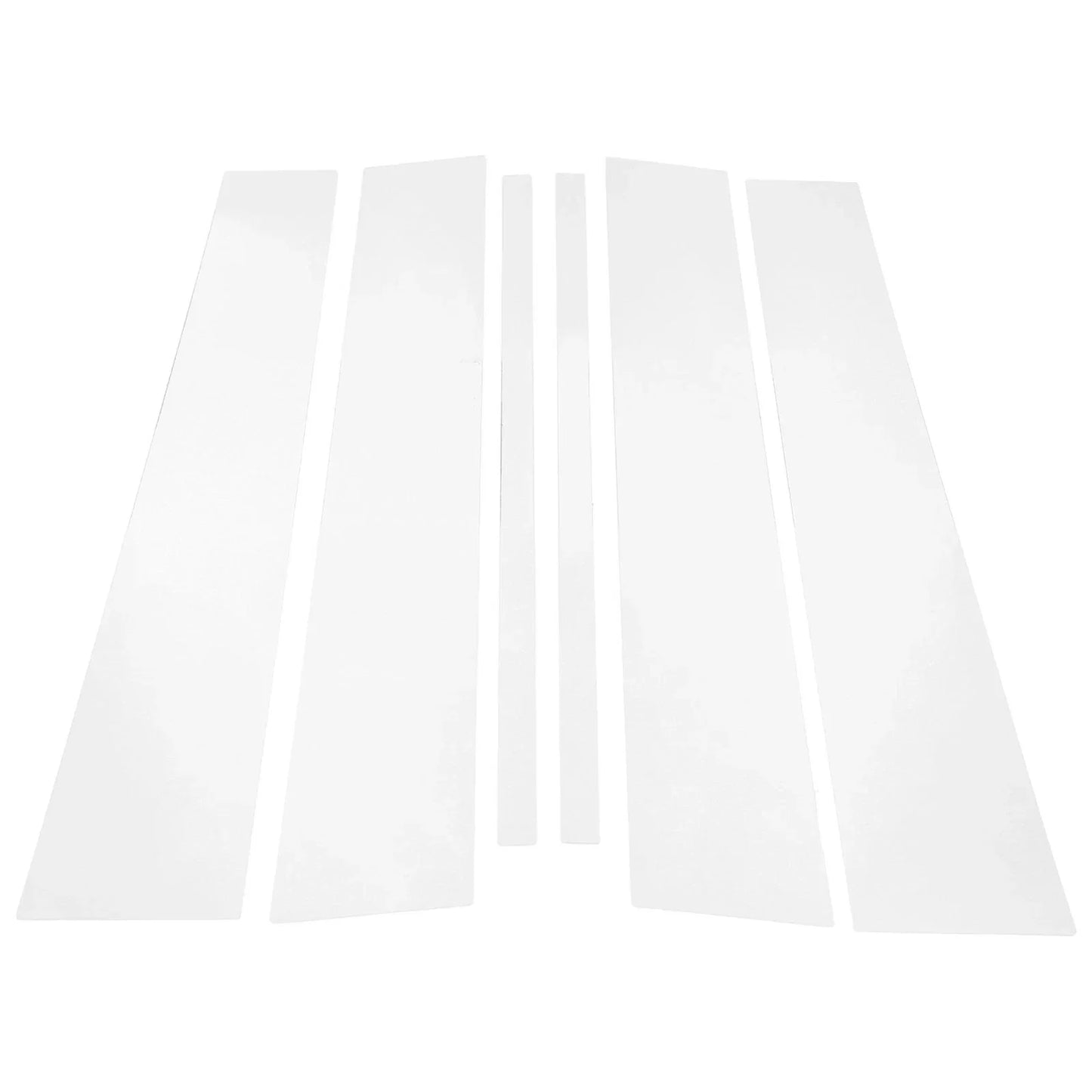 6 Pcs Door Pillar Window Trim for Honda Ridgeline (2009-2015) Chrome Silver