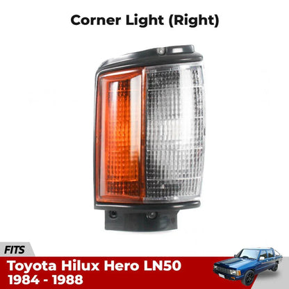 Corner Light Lens Turn Signal Lamp RH Fits Toyota Hilux LN50 Pickup 1984-88 D05