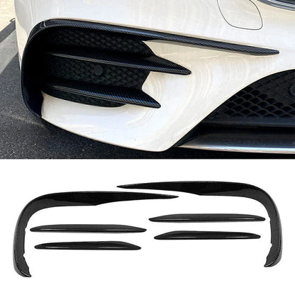 6x Front Bumper Lip Splitter Spoiler for Mercedes Benz E-Class W213 (2017-2023)