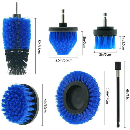 7 Pcs Drill Brush Set Power Scrubber Cleaning