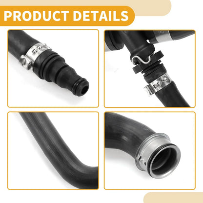 Radiator Hose for Mercedes-Benz C300 3.0L (2008-2012) Rubber Black