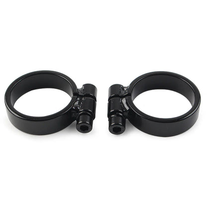 Black Exhaust Port Clamps for Harley XL Ironhead Sportster (1957-1985)