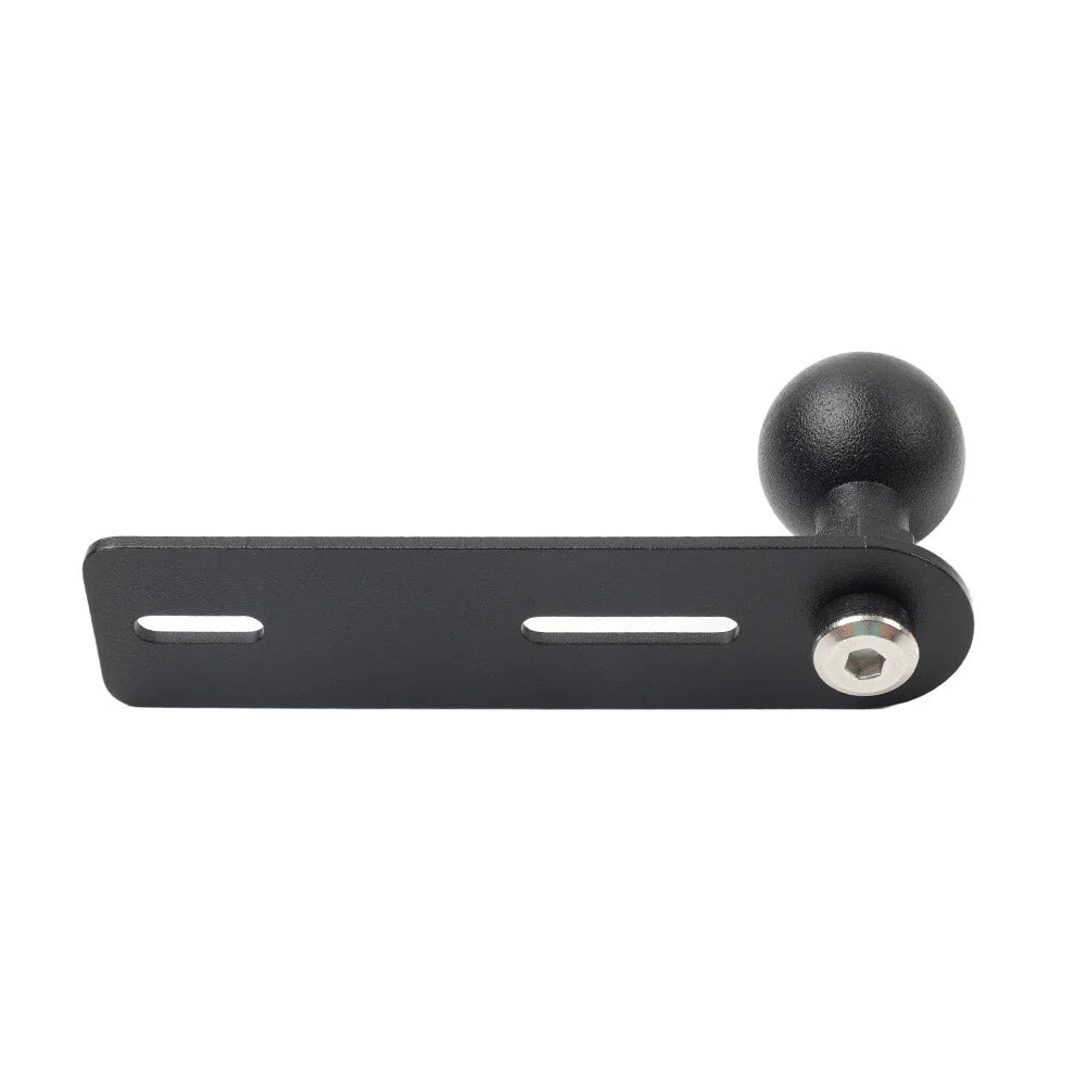 Universal Aluminum Ball Head Base GPS Phone Holder Bracket Clamp Stand Black