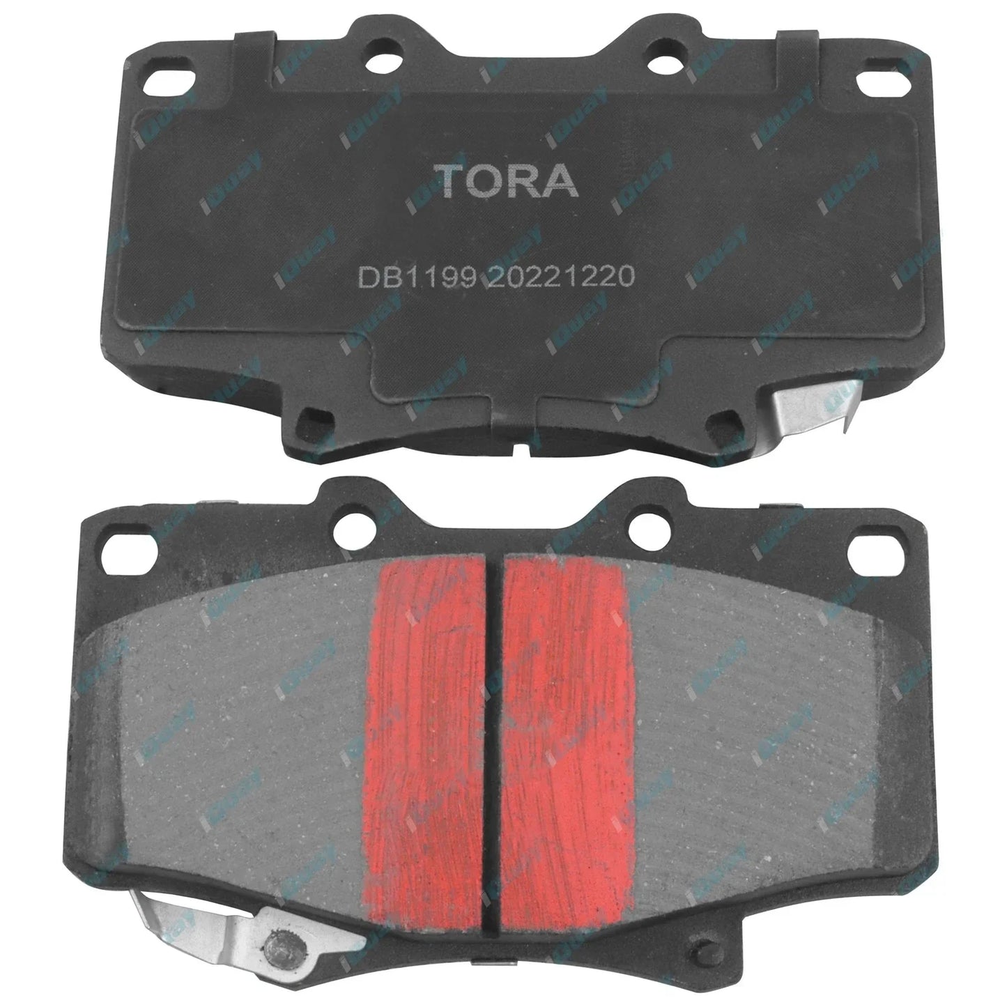 2 x Front Drilled & Slotted Disc Rotors & Brake Pads for Toyota 80 Series (90-92)