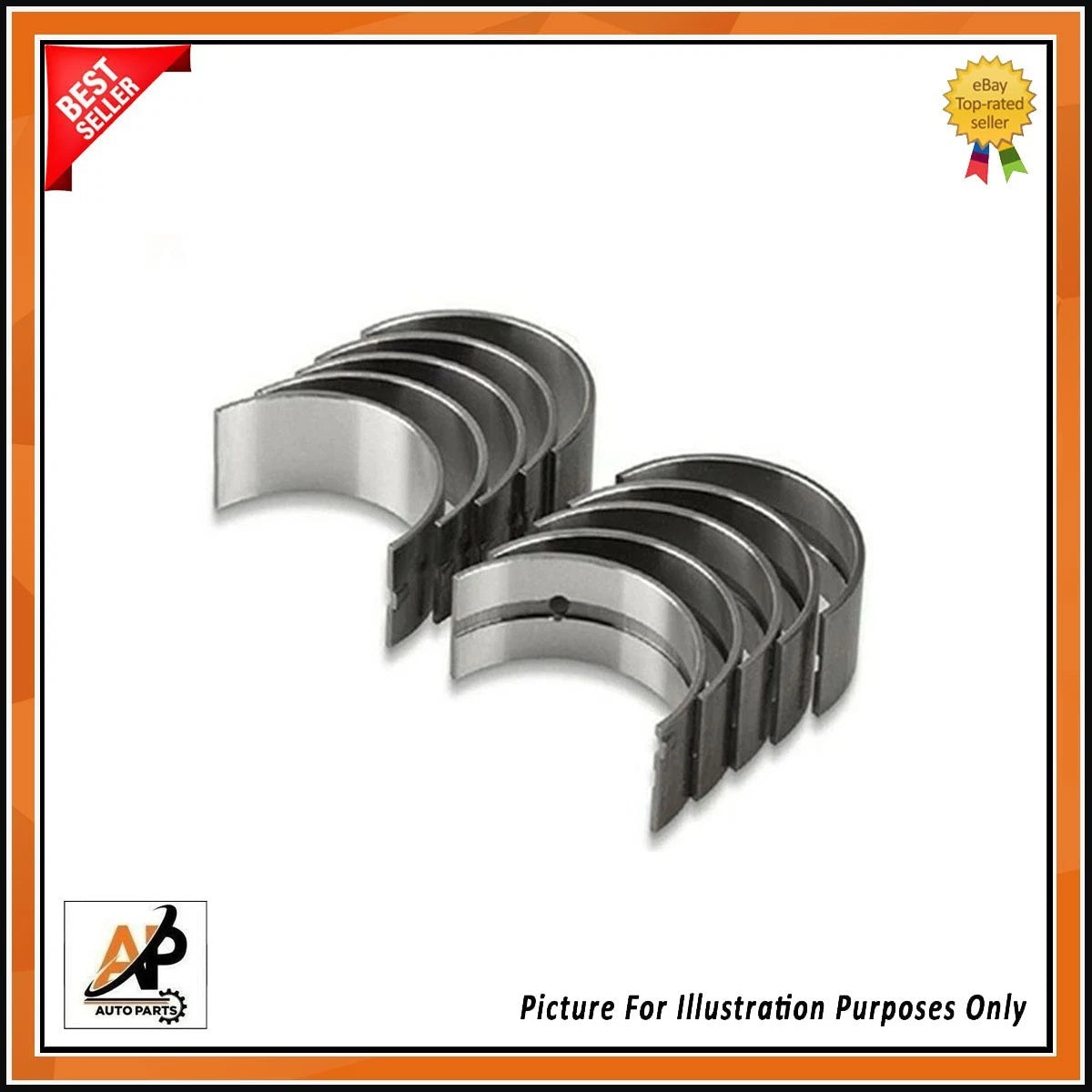 Engine Main Crankshaft Bearings Set 0.50 Replacement for Ford Focus Mondeo (2015–2023)