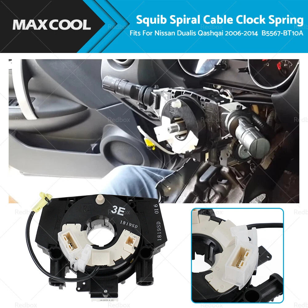 Squib Spiral Cable Clock Spring for Nissan Dualis Qashqai (2006-2014)