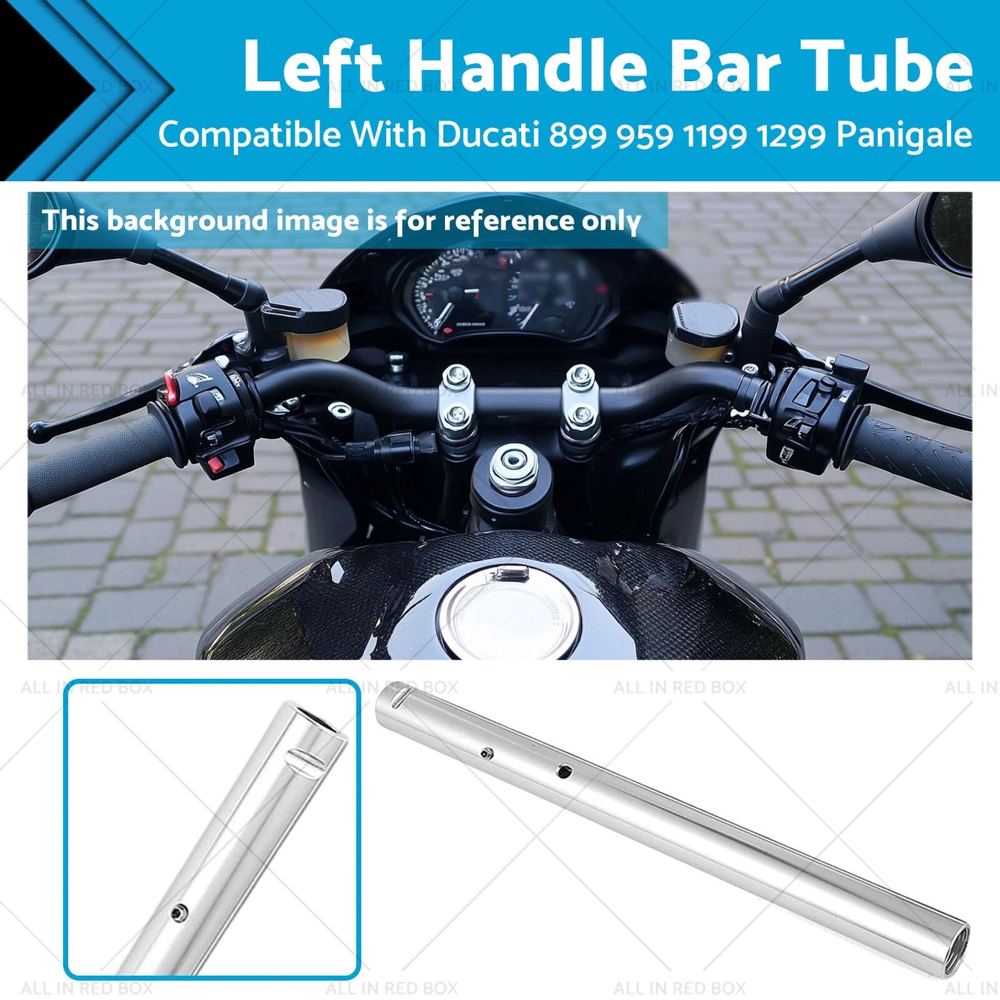Handle Bar Tube Left Clip for Ducati 899 959 1199 1299 Panigale (2013-2019)